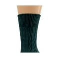 thumbnail image 5 of Sierra Socks Women’s 2-Pack Combed Cotton Cable Knit Crew Socks, Soft & Durable, Hunter Green, 5 of 5