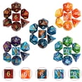 thumbnail image 2 of Juego de dados poliédricos QMay DND 140 piezas con bolsa con cordón, 2 of 7