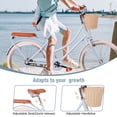 thumbnail image 5 of POVANLI 24" Cruiser Bike Single Speed Lady's Hybird Bicycle for Ages 7-11 Years with Basket Blue, 5 of 9