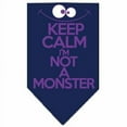 thumbnail image 6 of Pet and Dog Bandana Screen Printed, "Keep Calm, I'm Not A Monster", 6 of 10