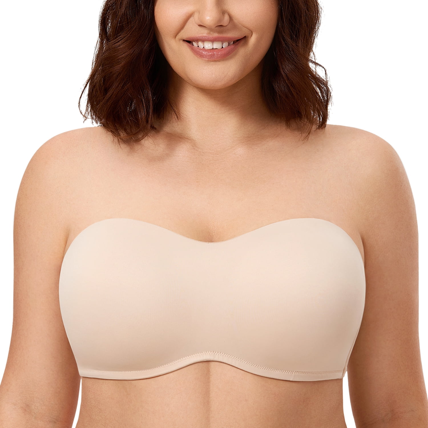 Delimira Women S Seamless Strapless Bra For Large Bust Underwire