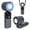 Gray, variant on AYAMAYA Portable Handheld Fan with Ice Cooler, 3000mAh Rechargeable Hand Fan with 100-Speed High-Power Turbo, Small Foldable Travel Fan for Hiking, Beach, Office