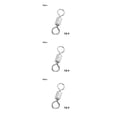 thumbnail image 4 of Greeniant Conector de pesca Rotación de 360 ​​grados Anillo giratorio de pesca resistente al desgaste Conectores a presión ligeros Alta Type1 NO1, 4 of 6
