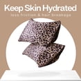 thumbnail image 3 of MR&HM Satin Pillow Case King Size, 2 Pack Satin King Silky Pillowcase for Hair and Skin, Satin Pillowcase Set of 2, 20x36, Brown Leopard, 3 of 9