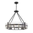 thumbnail image 3 of Hudson by Brian Thomas 8-Light Pendant in Matte Black, 3 of 6