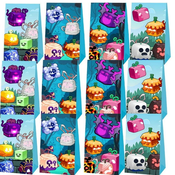 Blox Fruits Goodie Bags Party Favor Candy Decorations Treat Supplies Birthday