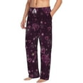 thumbnail image 2 of Daiia Snowflakes and Hearts Men's Sleep Pant with Pockets and Drawstring,Pajama Pants-Medium, 2 of 9