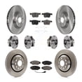 thumbnail image 1 of Transit Auto Front Rear Hub Bearings Assembly Disc Brake Rotors and Semi-Metallic Pads Kit (10Pc) for Car 2015-2020 Audi S3 with 80mm Pilot Diameter - Left Right Side (Driver Passenger) KBB-123948, 1 of 11