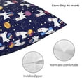 thumbnail image 3 of Pofeuu Lama in Space Print Double-sided plush pillowcase Square Throw Pillow Covers Pillows Cover for Living Room Bedroom Sofa Couch Cushion Cover（No pillow core）-20"x20", 3 of 7