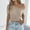Khaki, variant on QUNYINEY Crew Neck Women Shirts Jacquard Short Sleeve Casual Tops Cut Out Slim Crop Women Tops