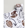 thumbnail image 5 of Suealasg Baby Boy Girls Rugby Print Sleeveless Romper Bodysuit One Piece Outfit Jumpsuit for Newborn Infant, 5 of 9