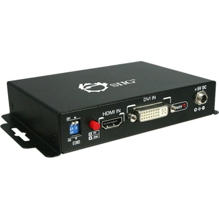 SIIG CE-H21611-S1 SIIG HDMI to VGA/Component + Audio Converter - Functions: Signal Conversion - HDMI - 1900 x 1200 - VGA - DVI - Audio Line In - 1 Pack - External