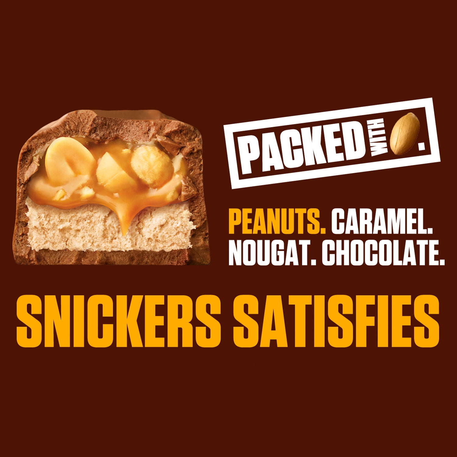 Snickers Full Size Chocolate Candy Bars - Family Pack, 48 ct