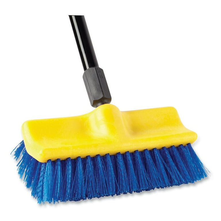 Rubbermaid Commercial - Pot Scrubber Brush, 8 Plastic Handle, Gray Handle w/Yellow Bristles, Sold as 1 EA Rubbermaid Commercial - Pot Scrubber Brush, 8 Plastic Handle, Gray Handle w/Yellow Bristles, Sold as 1 EA