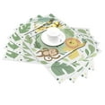 thumbnail image 2 of XMXT Woven Placemats Set of 6, Cartoon Animal Boy Stain Resistant Table Runner Anti-Skid Place Mats for Dining Table, 12 x 18 inches, 2 of 6