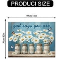 thumbnail image 3 of Daisy Wall Decor God Says You Are Wall Art Christian Inspirational Encouragement Gifts for Women Butterfly Floral for Bedroom Living Room Bathroom Office Wall Decor Ready To Hang 12" x 16" inches, 3 of 6