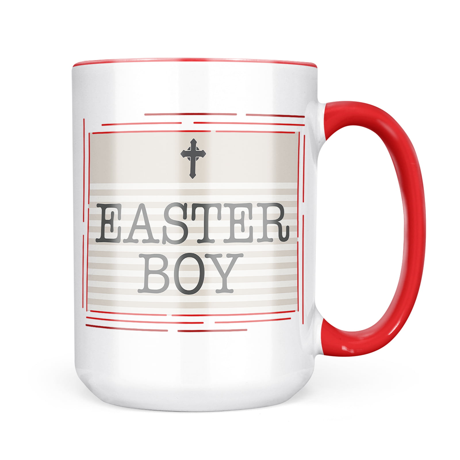 Neonblond Easter Boy Religious Easter Cross Neutral Mug gift for Coffee Tea lovers