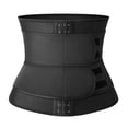 thumbnail image 3 of QRIC Neoprene Sauna Sweat Waist Trainer Corset for Women Trimmer Belts Body Shaper with Double Waist Belts, M, 3 of 6