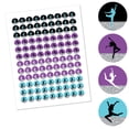thumbnail image 2 of Big Dot of Happiness Must Dance to the Beat - Dance - Birthday Party Round Candy Sticker Favors - Labels Fits Chocolate Candy (1 Sheet of 108), 2 of 5