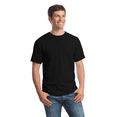 thumbnail image 3 of Gildan T-Shirt for Adult Men, Classic Fit Heavy Cotton Comfortable Tee, Black, 6 Pack, 3XL, 3 of 6