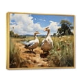 thumbnail image 2 of Designart "North s Duck Friends in the Prairies" Animals Floater Framed Canvas Wall Art, 2 of 7