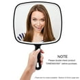 thumbnail image 3 of Hand Mirror, Extra Large Black Handheld Mirror With Handle, 9" W X 12.4" L, 3 of 9