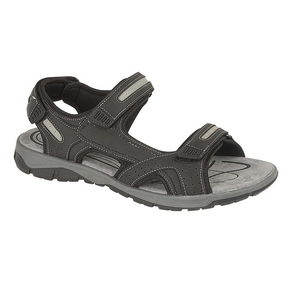 PDQ Mens 3 Touch Fastening Pig Leather Sports Sandals | Walmart Canada