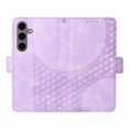 thumbnail image 3 of Funda GANGXUN para Samsung Galaxy S25 con diseño acolchado elegante, cuero PU, protección total y ajuste preciso, 3 of 5