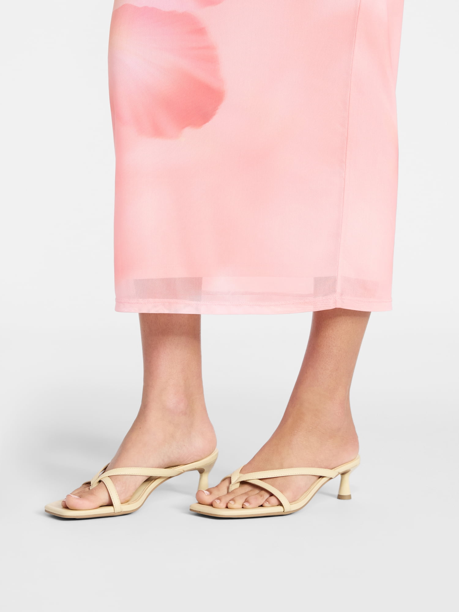 No Boundaries Kitten Heel Sandals, Women's