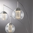 thumbnail image 4 of Lite Source Ls-83702 Ladessa 3 Light 89" Tall Arc Floor Lamp - Nickel, 4 of 4