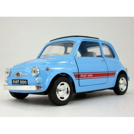 Classic Fiat 500 1/24 Scale Diecast Model - Baby Blue