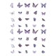 thumbnail image 1 of Butterfly Scrapbook Stickers Decorative PET Scrapbooking Stickers for Notes Journaling 40pcs, 1 of 4