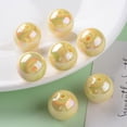 thumbnail image 6 of 500gs Opaque Acrylic Beads AB color Round golden 20x19mm Hole: 2~3mm about 111pcs/500g, 6 of 6