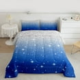 thumbnail image 2 of Castle Fairy Gradient Glitter Print Full Size Comforter Sets,Abstract Ombre Bedding Sets, 2 of 8