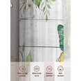 thumbnail image 5 of Spring Botanical Sheer Curtains 54 Inch Length 2 Panels Set, Watercolor Floral Butterfly Country Wood Gray Voile Window Treatment Rod Pocket Short Kitchen Curtains Drapes for Bedroom 52"x54"x2, 5 of 7