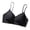Black, variant on Women's Bra V‑Neck Wireless Padded Bralette with Sparkle Adjustable Thin Straps Natural Lift and Anti‑Sagging Support Breathable Stretchy Fabric