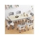 thumbnail image 1 of Para niños mesa y 6 - chair set con almacenamiento box: height - adjustable ages 2 - 10, superficie con grafiti, non - slip legs. children activity mesa daycare, classroom, home (beige/gris/rosa), 1 of 8