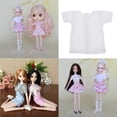 thumbnail image 4 of 1/6, camisetas de muñecas para niñas, ropa informal BJD, accesorios de juguetes para , blanco perfke BJD Doll Shirt, 4 of 9