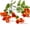 Orange, variant on 1 Pair Outdoor Artificial Autumn Flowers | Fake Fall Decorations - No Fade, Faux Plastic for Garden, Porch, and Window Box Decor