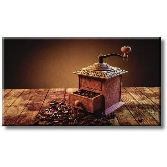 Traditional Kitchen Coffee Mill Grinder Contemporary Picture on Stretched Canvas, Wall Art D?cor, Ready to Hang