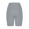 thumbnail image 2 of Bwdbhd Women's Athletic Shorts Womens Biker Shorts High Waisted Workout Running Volleyball Yoga Shorts Grey,2XL, 2 of 4