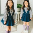 thumbnail image 2 of Fille Enfant Été Sans Manches Robe Denim Salopette Tutu Jupe Partie Vêtements, 2 of 5