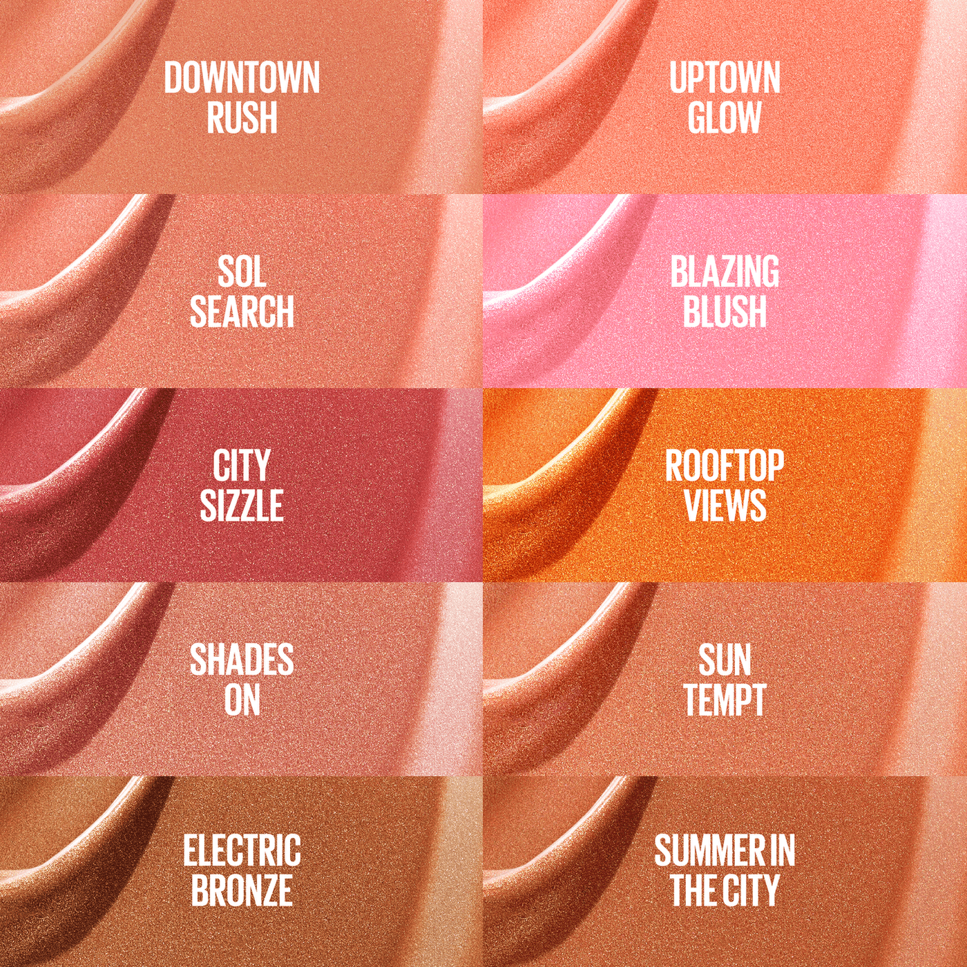 Maybelline Sunkisser Multi-Use Liquid Blush and Bronzer Set, City Sizzle + Blazing Blush, 0.23 fl oz