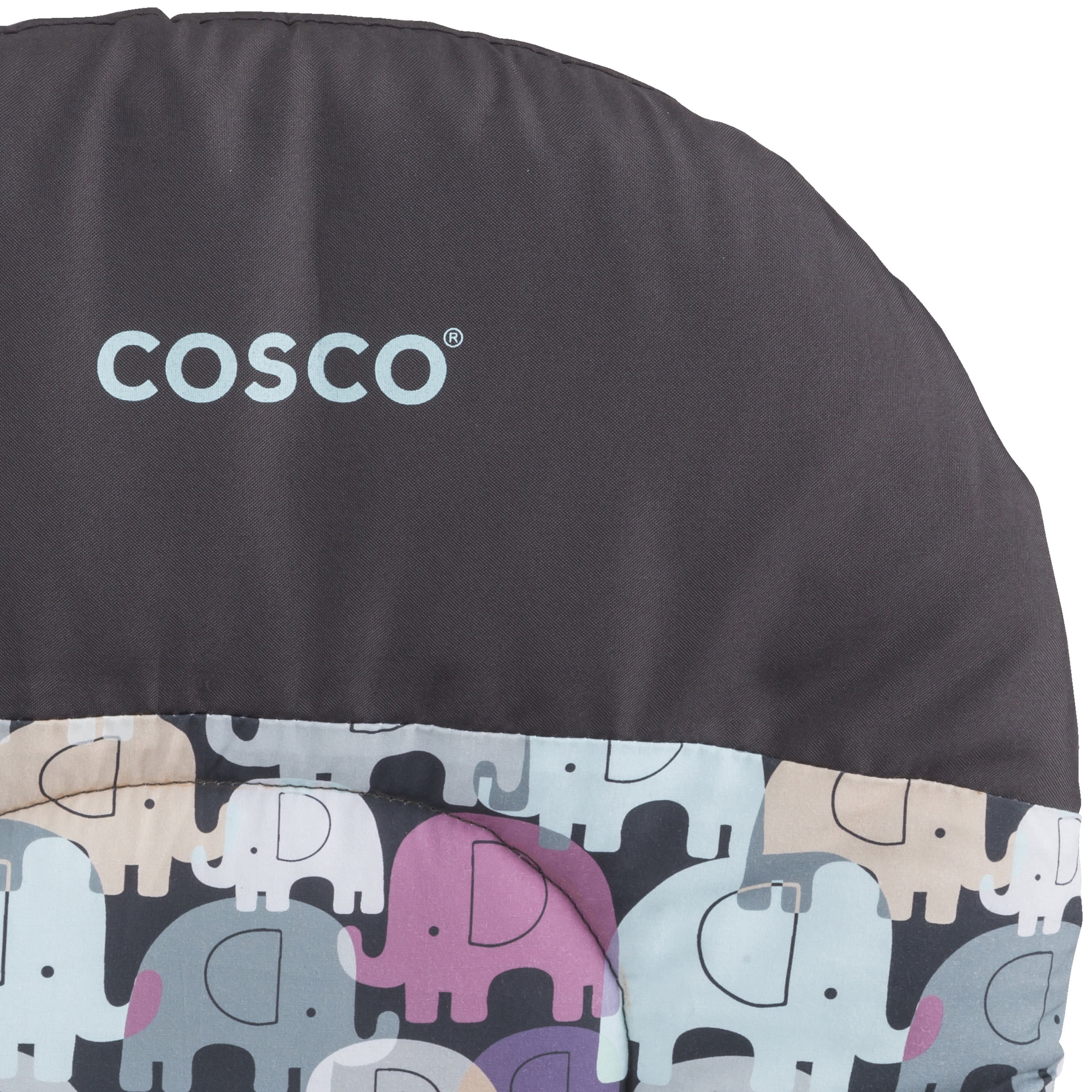 Cosco Kids Simple Fold Full Size High Chair with Adjustable Tray, Elephant Puzzle