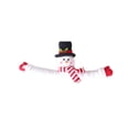 thumbnail image 2 of Fiudx Liquidación de ofertas flash Botón de cortina de Navidad Decoración de Papá Noel Muñeco de nieve Cierre de velcro Decoración de cortina Suministros de decoración navideña, 2 of 6
