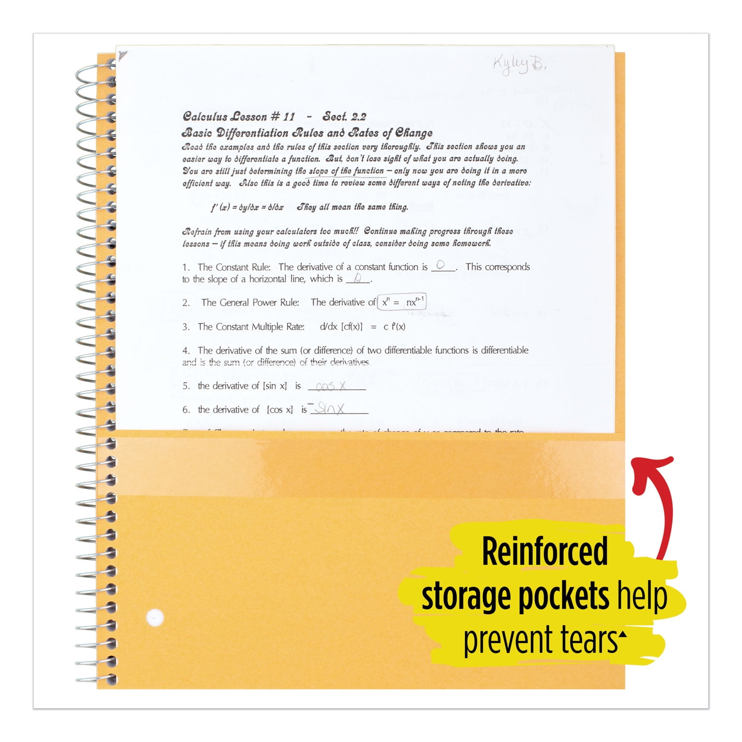 Mead Wire Bound Notebook, 5 Subjects, College Rule, Assorted Color Covers, 11x8.5, 200 Sheets