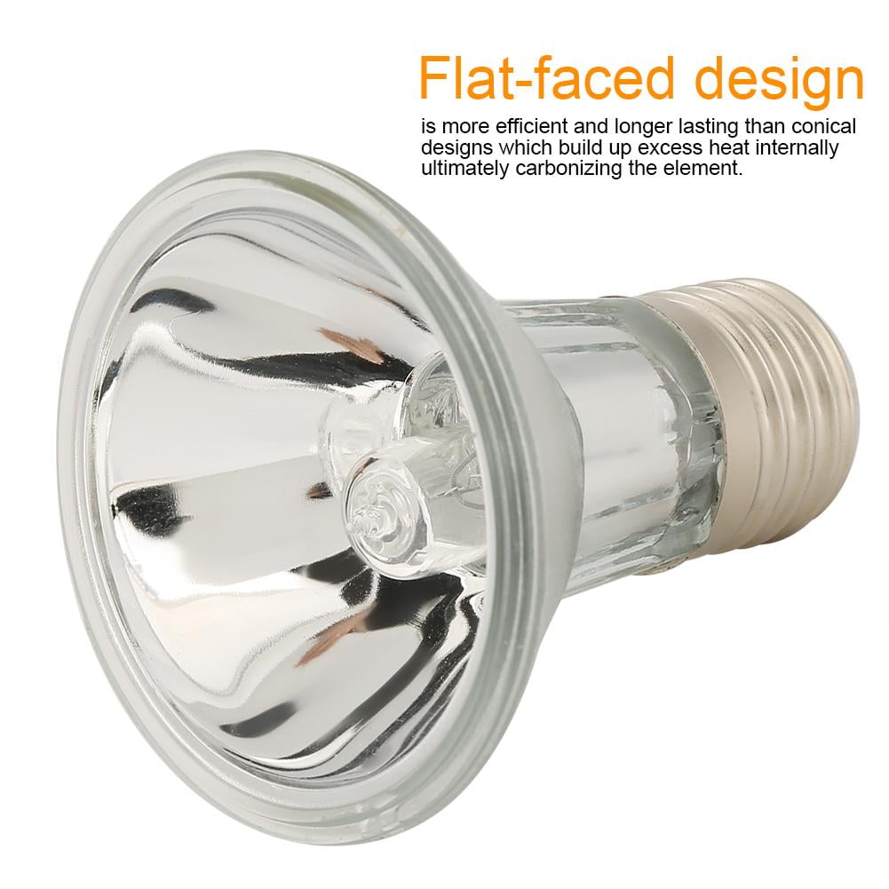 OTVIAP Reptile Halogen Spotlights, Full Spectrum Basking Light for Reptile,E27 220V Pet Reptile