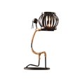 thumbnail image 1 of Candelabro En Forma De Niña Candelabro Decorativo Candelero De Hierro Exquisito Candelabro De Carácter Abstracto Con Cuerda De Cáñamo Marco Desmontable Para Dormitorio Oficina Cafetería matsuzay HA027794-06, 1 of 5