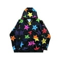 thumbnail image 3 of hirigin Women Zip Hoodie Sweatshirt Casual Colorful Star Print Long Sleeve Sportswear Tops Autumn Streetwear, 3 of 4