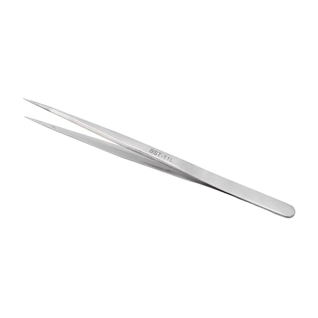Pointe Pointue, Industriel Antiacide en Acier Inoxydable Résistant à la Rouille Anti-Choc Anti-Abrasion Tactile Confortable pour la Microélectronique 10l, 11l, 12l, 13l, 14l, 15l, 16l, 17l